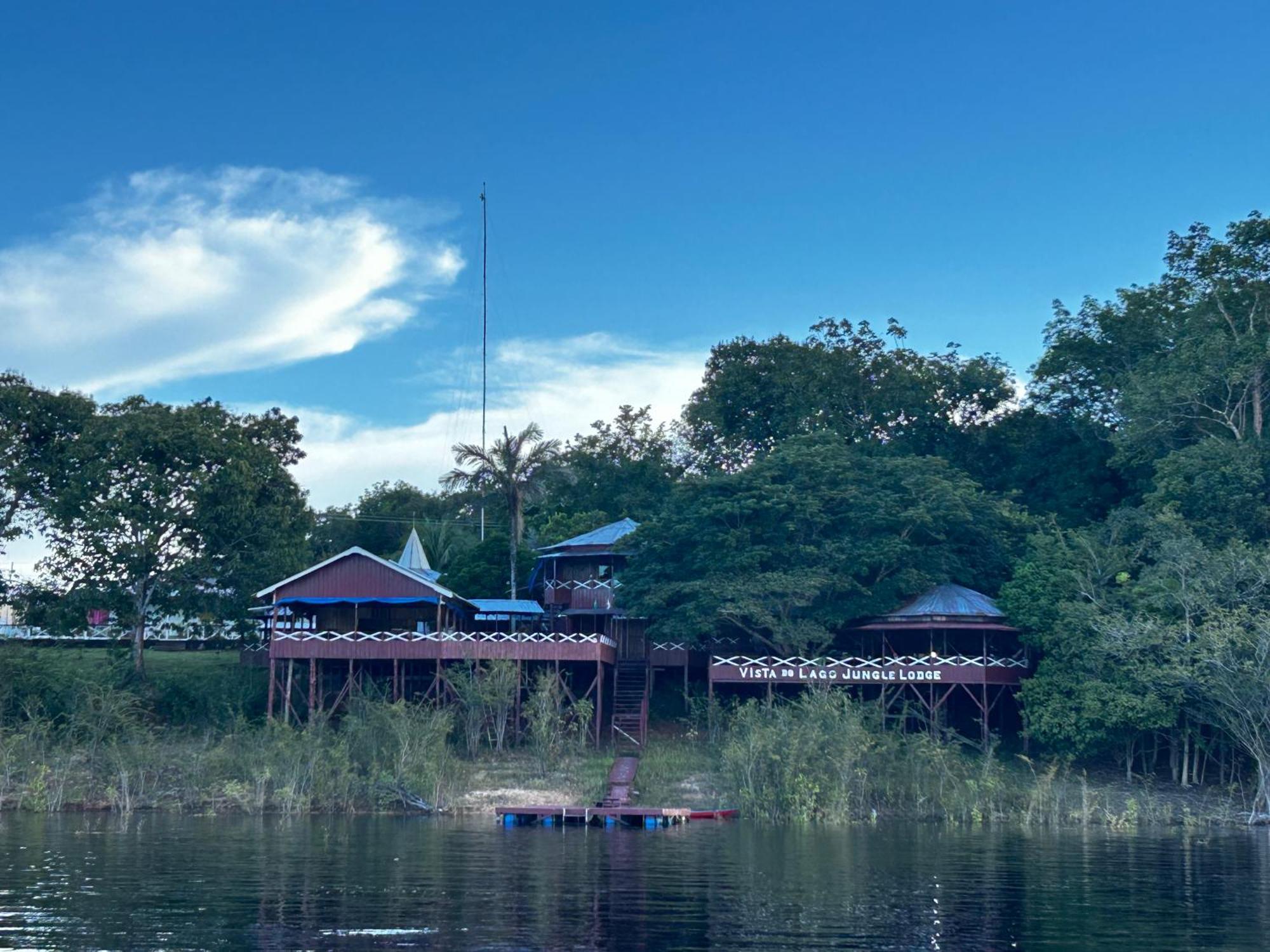 Vista Do Lago Jungle Lodge Cajual Bagian luar foto
