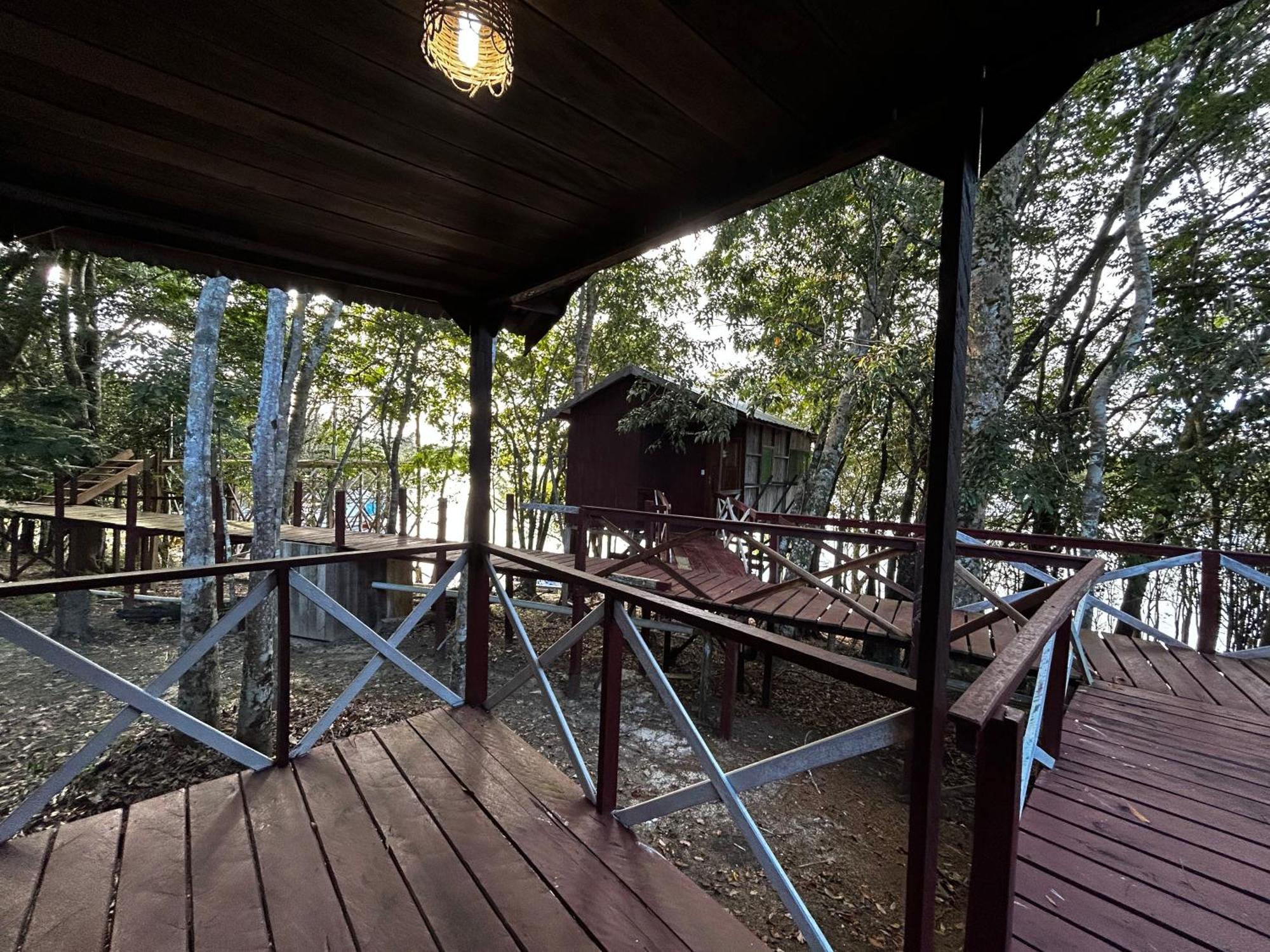 Vista Do Lago Jungle Lodge Cajual Bagian luar foto