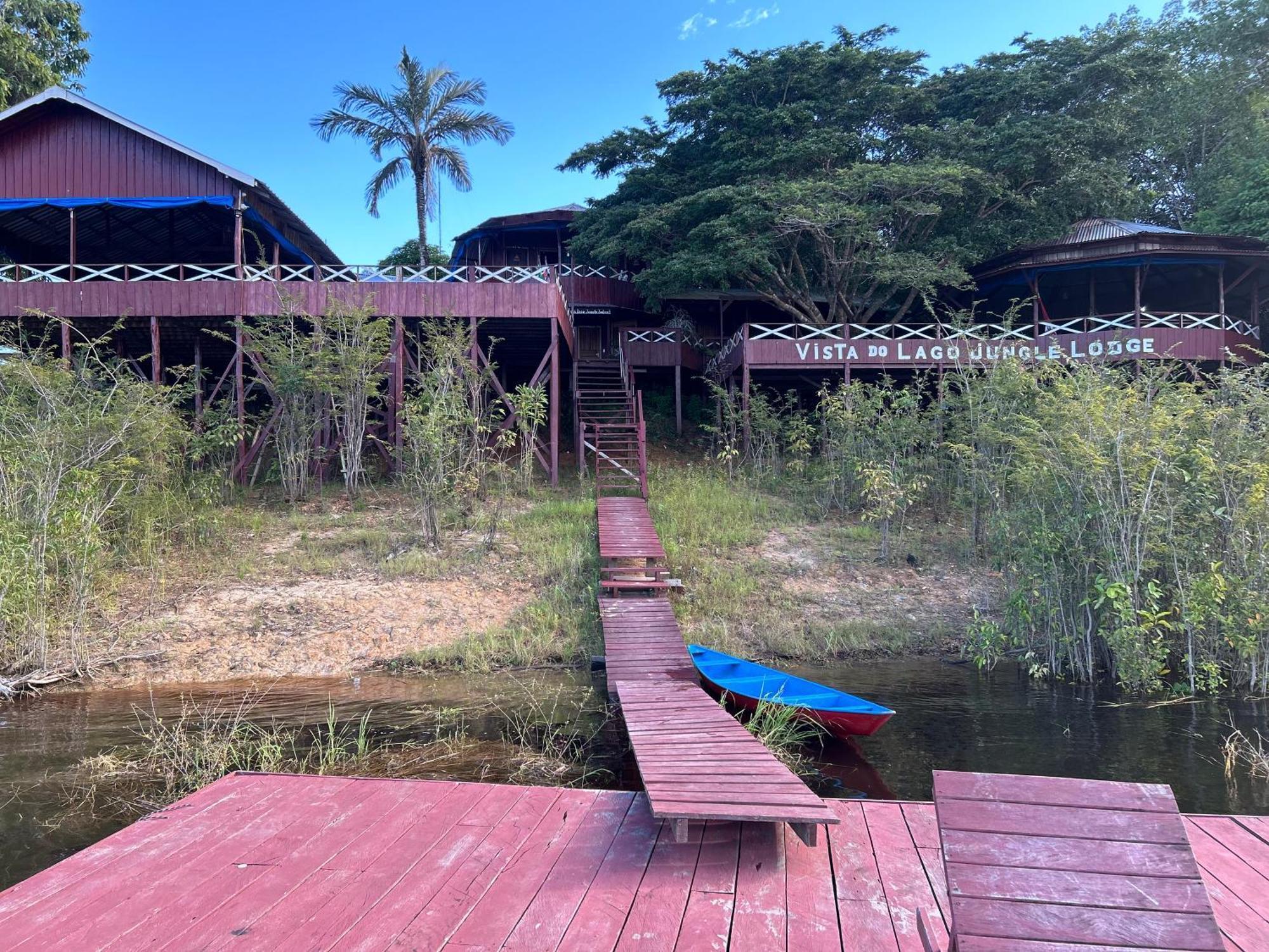 Vista Do Lago Jungle Lodge Cajual Bagian luar foto