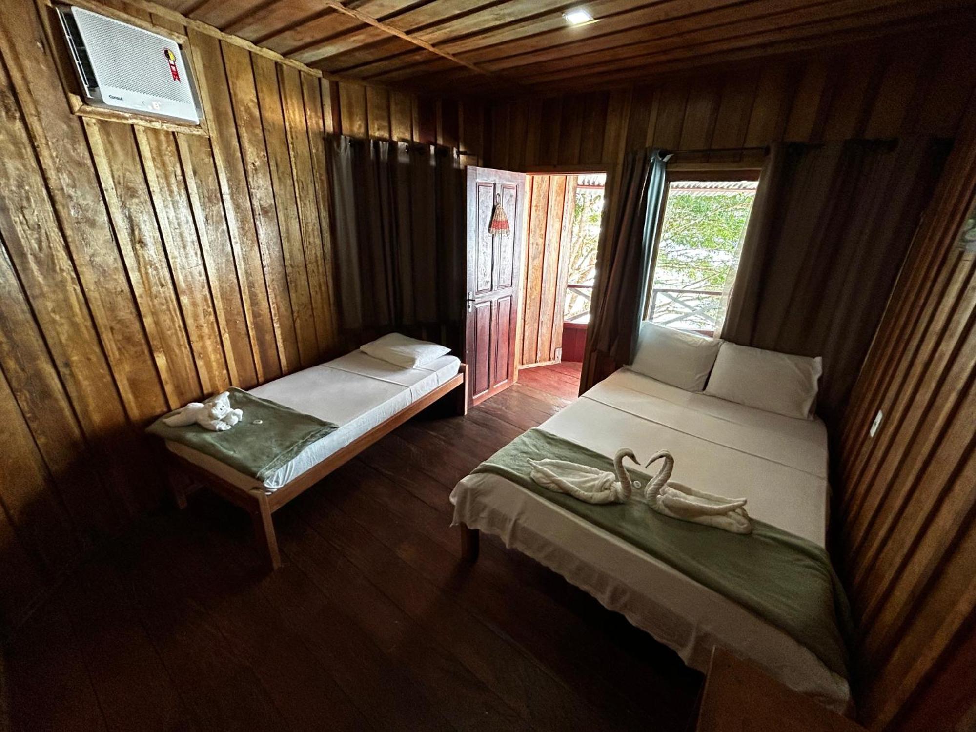 Vista Do Lago Jungle Lodge Cajual Bagian luar foto