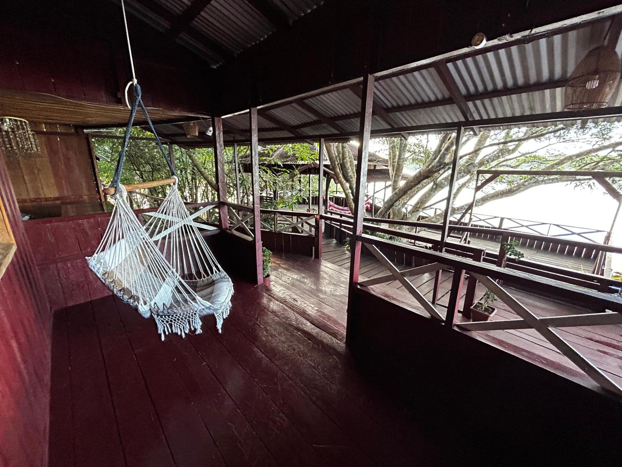 Vista Do Lago Jungle Lodge Cajual Bagian luar foto